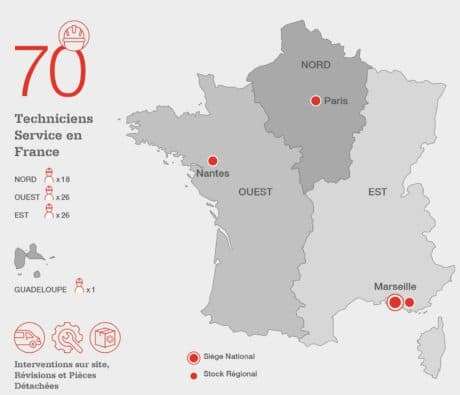 Clarke Energy France Map