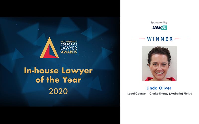 Clarke Energy’s Legal Counsel, Linda Oliver, Wins In-house Lawyer of the Year 2020