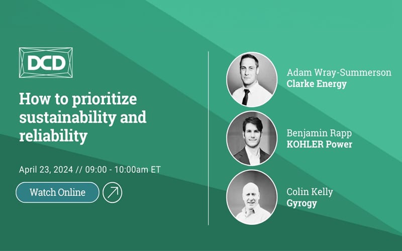 Στα αγγλικά: Data Centre Dynamics Webinar | How to Prioritise Sustainability and Reliability