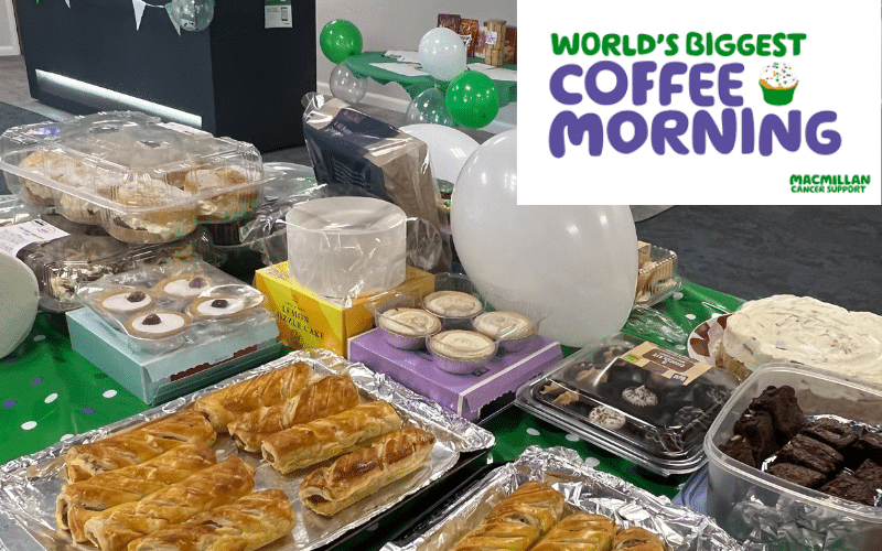 Στα αγγλικά: Clarke Energy Hosts Successful Macmillan Coffee Morning