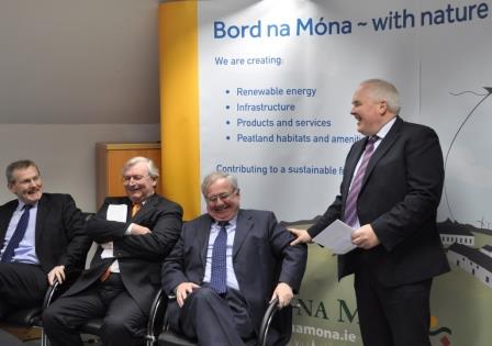 John Curley from Clarke Energy, CEO of Bord na Móna and Minister Pat Rabbitte