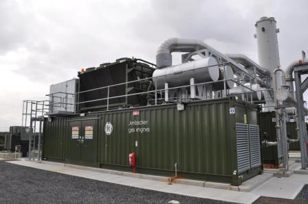 Bord na Móna's Drehid landfill gas power plant enclosure